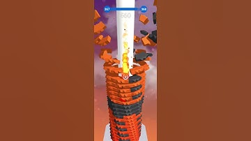 Stack ball rolling level 🎚️ 367 super fast finish support please #newvideo #gaming #editing #games