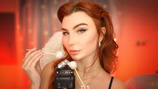 ASMR Mouth Sounds & Tiny, Delicate Triggers w/ INTENSE Delay (Spoolies/Negativity Snipping/Brushing)