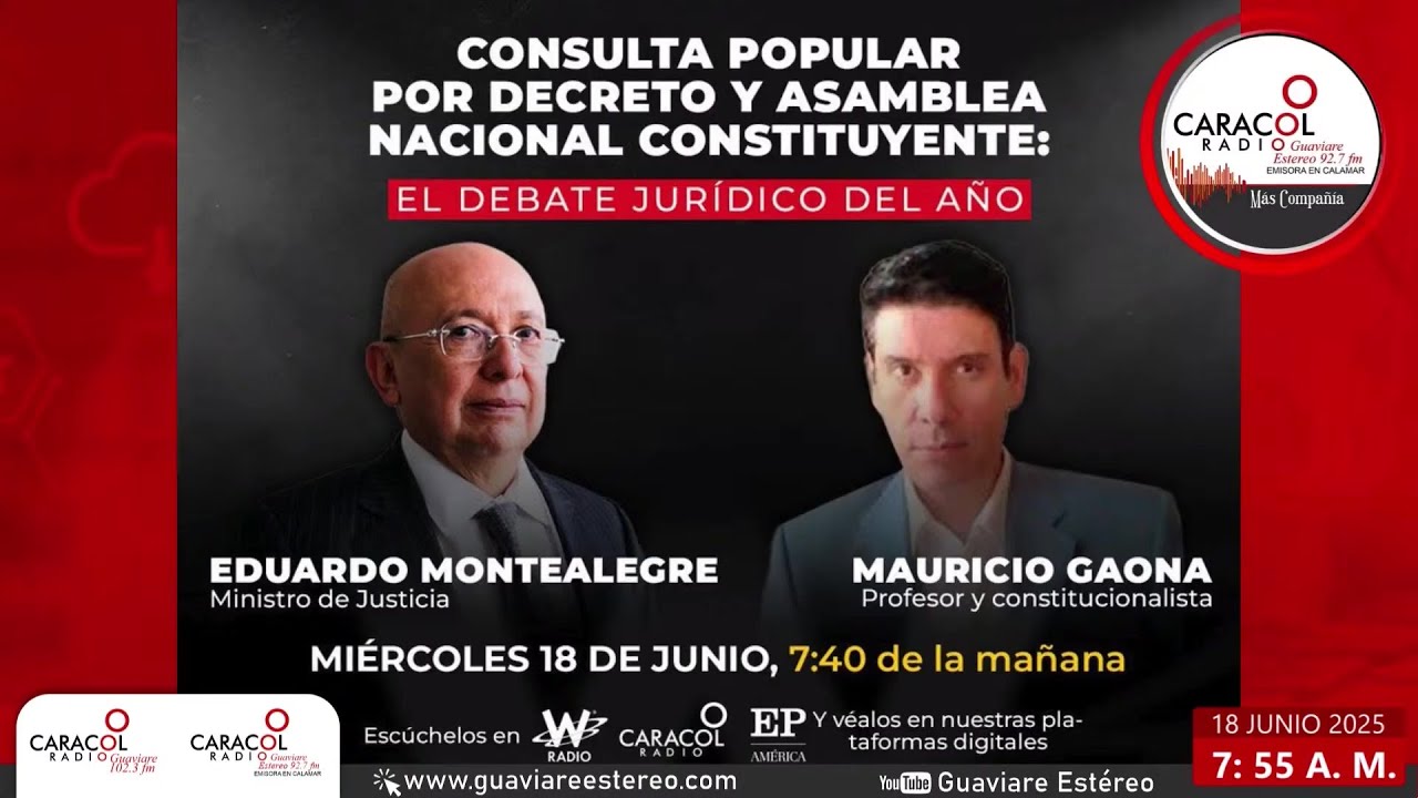 Debate consulta Popular Prisa Media: Eduardo Montealegre y Mauricio Gaona