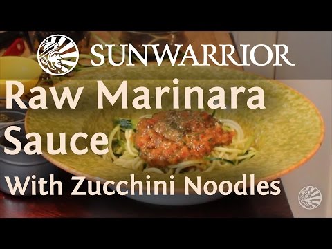 Marinara Sauce with Zucchini Noodles | Raw Recipe | Teri Gentes