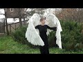 Big waving/movable/articulating white Heaven Angel wings Christmas/Anime Cosplay by LuxuryWings.net