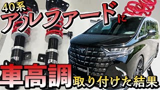 Installing coilovers on an Alphard was insane LOL Before & After