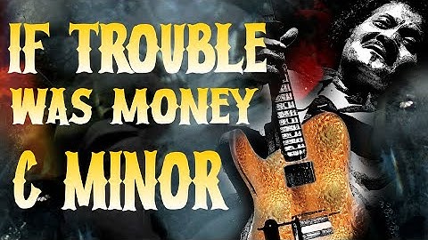 Thumbnail of ALBERT COLLINS Backing Track ~ IF TROUBLE WAS MONEY w VOCALS ~ Key C Minor