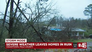 NW Georgia storm damage in Cedartown