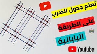 جدول الضرب على الطريقة اليابانية مدهش