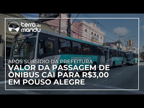 Valor da passagem de ônibus deve cair para R$ 3,00 em Pouso Alegre