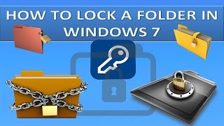 How to lock a folder with a password on windows 7/XP/8/Vistas?