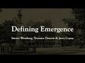 Defining Emergence: Steven Weinberg et al