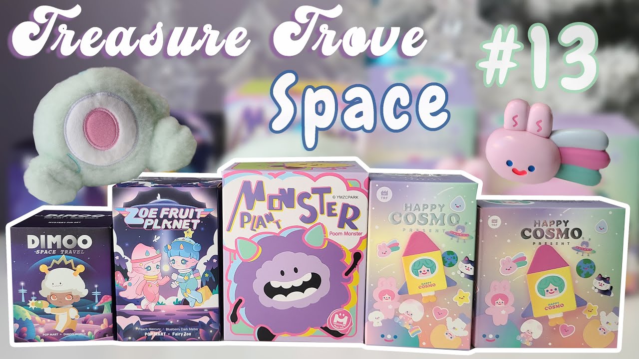 Treasure Trove #13 Space Blind Box Unboxing (Popmart, Finding Unicorn &  more)