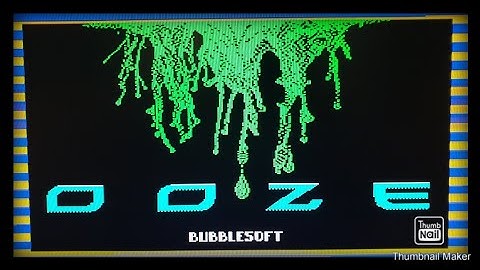 zx spectrum homebrew game review (ooze)