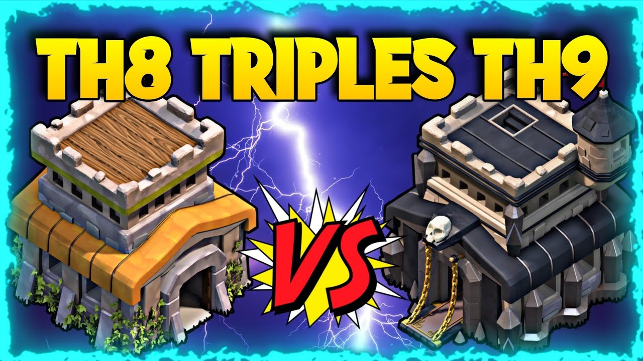 Th8 3 Star Th9 Th8 Vs Th9 Max 3 Star Attack Strategy For War In 2021 