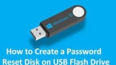 windows - How to Create a Password Reset Disk on Usb {easy and simple)