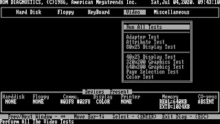 IBM PC - MAT286 Rev,D - BIOS setup
