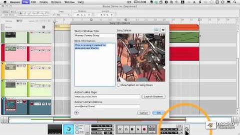 Reason 5 tutorial: 56  Saving and Publishing Songs