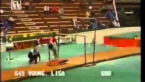 Uneven Bars Free Straddle Jump over LB to HB Mount Gymnastics Video