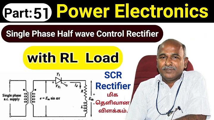 SCR half wave rectifie with RL Load in tamil