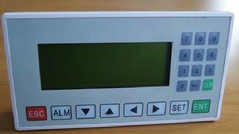 Màn hình Touchwin OP320-A kết hợp với PLC điều khiển động cơ AC servo