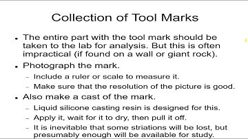 Forensics 9b, Tool Marks and Impressions 1 OJ Bloody Shoeprint, Sources, Collection