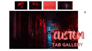AWESOME TAB GALLERY USING HTML CSS & JS