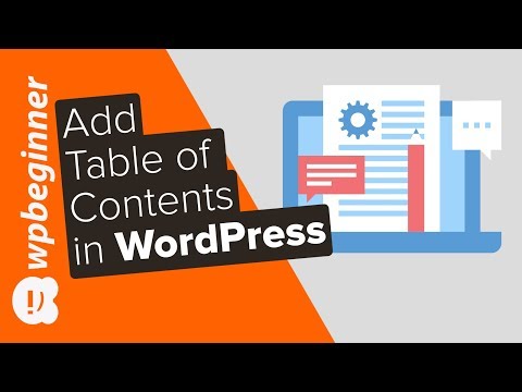 How to Create a Table of Content in WordPress Posts and Pages