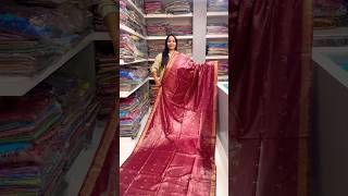 Latest Muga Silk Booti Design Saree