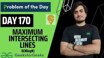 DAY 170 -  Maximum Intersecting Lines | JAVA | C++  GFG POTD 10 Apr