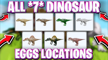 🦖[REAL] ALL 7 DINOSAUR EGGS LOCATIONS IN ROBLOX ANIMAL SIMULATOR! ANIMAL SIMULATOR DINOSAUR EVENT
