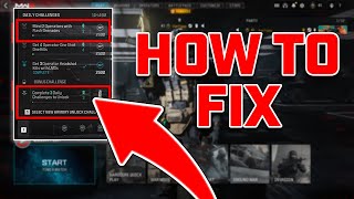 HOW TO FIX DAILY CHALLENGE BUG! | COD MW3 ARMOURY