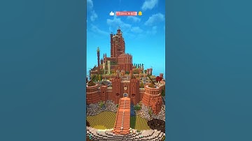 This Blood-Red Floating Castle Destroyed my 5080 in Making 😳 #minecraft #shorts