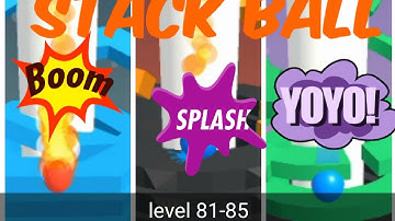 Stack Ball 3d Game | Gameplay Level 81 - 85 | Relaxing On The Game