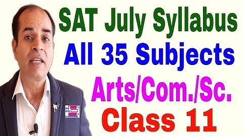 sat 1 syllabus class 11 hbse all subjects Science Commerce arts by vijay kumar