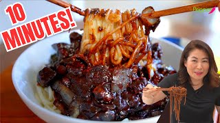 SECRET 🤫 10 Minute JjaJangMyun Noodle Recipe: Restaurant-Quality Black Bean Sauce Noodles 짜장면