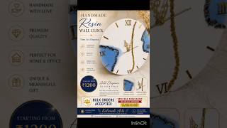Resin wall clock...comment down below for details #trending #trendingshorts #viralvideo #fyp #viral