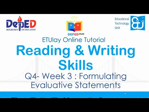 Formulating Evaluative Statements