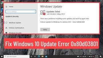 Fix Windows 10 Update Error 0X80D03801 (Solved)