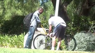 STEALING BIKES PRANK!