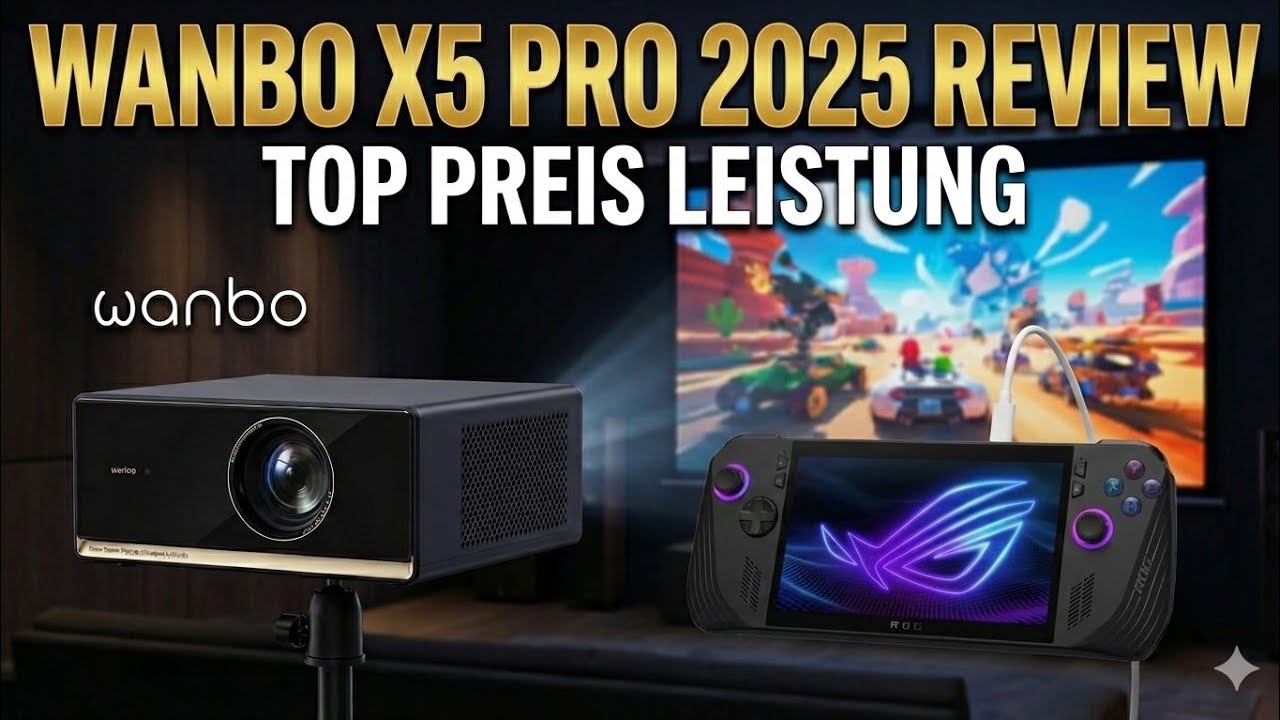 Wanbo X5 Pro プロジェクター 2025バージョン と 卓上スタンド Wanbo 