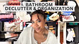 Let's Declutter Everything in My Bathroom | Spring Cleaning Motivation 2024