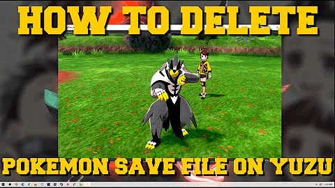 HOW TO DELETE A POKEMON SAVE FILE (START A NEW GAME) ON YUZU EMULATOR!