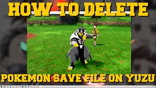 HOW TO DELETE A POKEMON SAVE FILE (START A NEW GAME) ON YUZU EMULATOR!