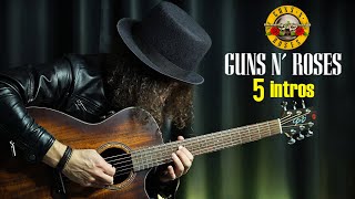 5 intros do GUNS N' ROSES no VIOLÃO e VOZ