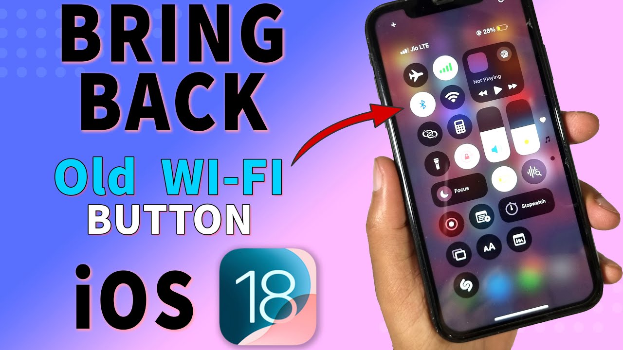 Add Back Network Buttons in Control Center iOS 18 | iOS 18 New Features ...