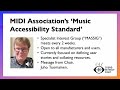 The midi associations music accessibility standard at the namm show 2024