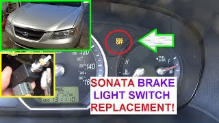 How to Replace the Brake Light Switch on Hyundai Sonata 2006 2007 2008 2009 2010 ABS ESC LIGHT