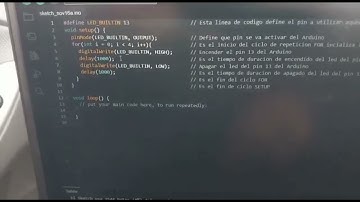 Programación de Arduino uno para prender LED del PIN 13