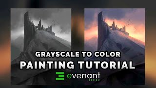 Grayscale To Color  Digital Painting Tutorial  Concept Art