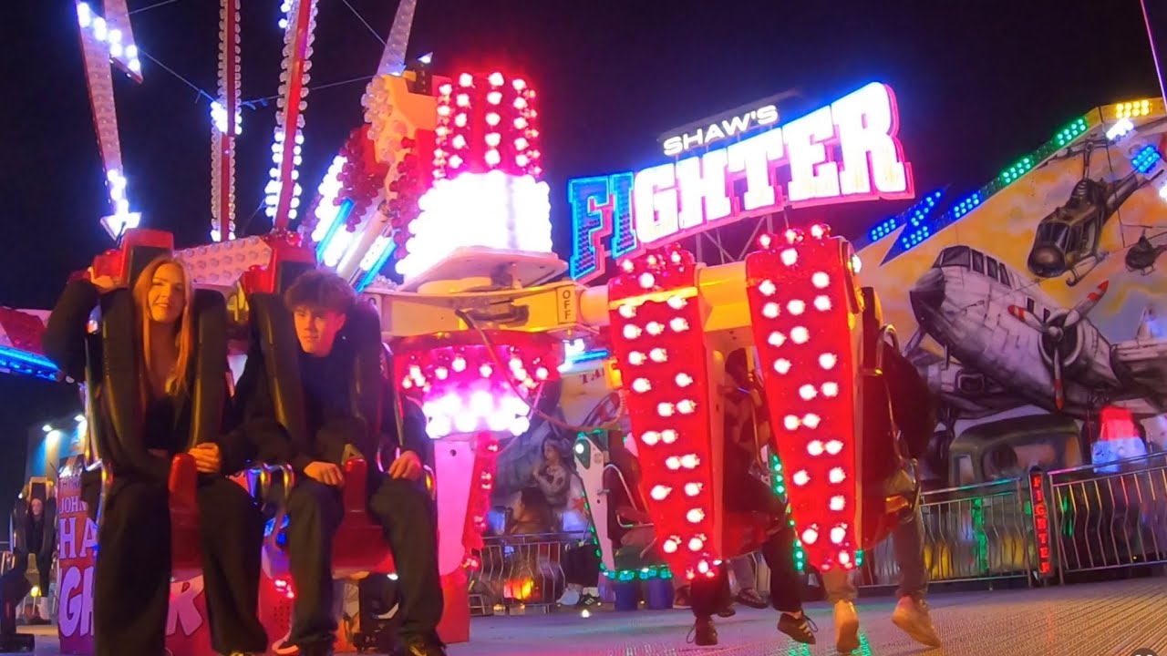 Fighter Ride Fair Fighter - On-ride POV - Loughborough Fair 2025 - YouTube