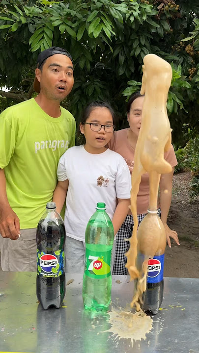7up VS mentos, Pepsi VS mentos