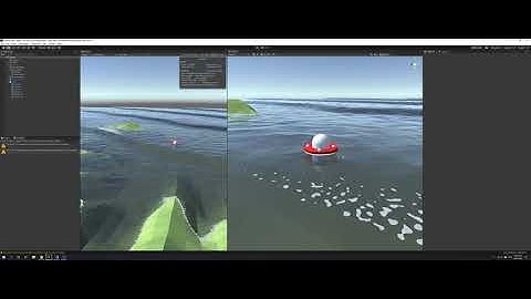 Low Poly Water Unity - Poseidon WIP - Vertex Height Query