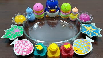 Mixing Random Things Into Clear Slime | Relaxing Slime Video # 12 ! ALEX SLIME